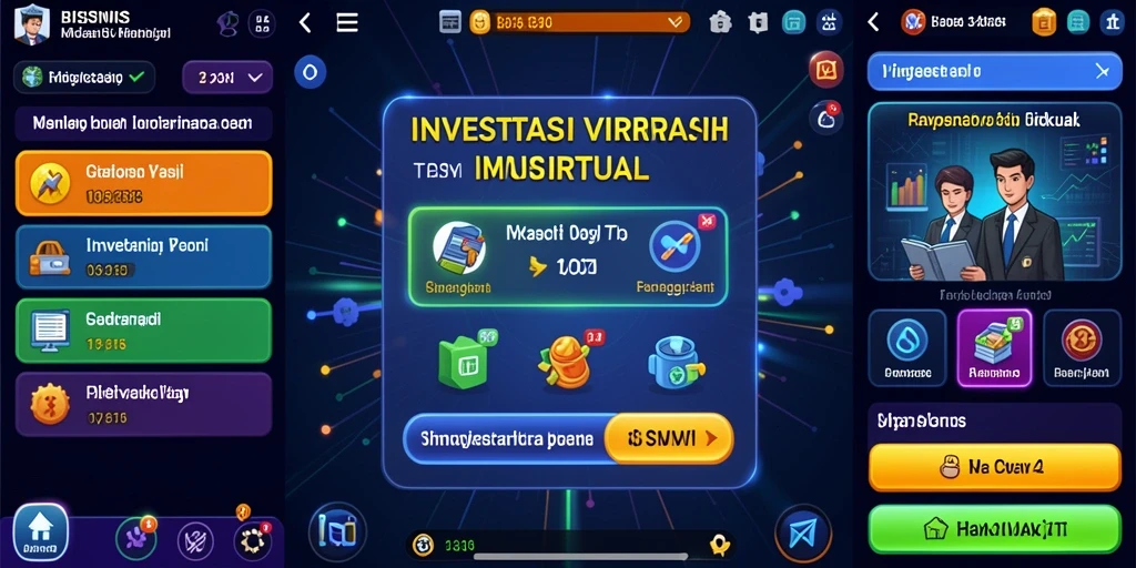 Tampilan utama game dengan karakter utama yang siap beraksi.