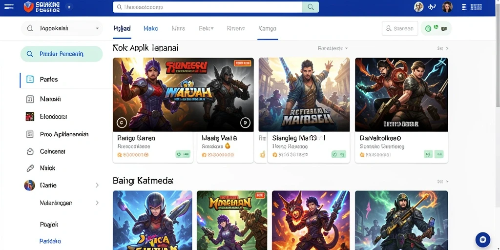 Tampilan karakter dalam aksi petualangan.
