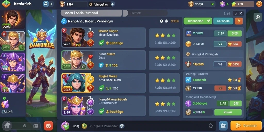 Tampilan awal yang menarik dan memikat.