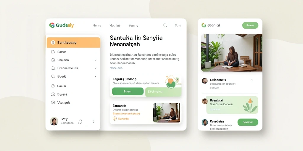 Tampilan antarmuka KAOSTOGEL yang menarik.