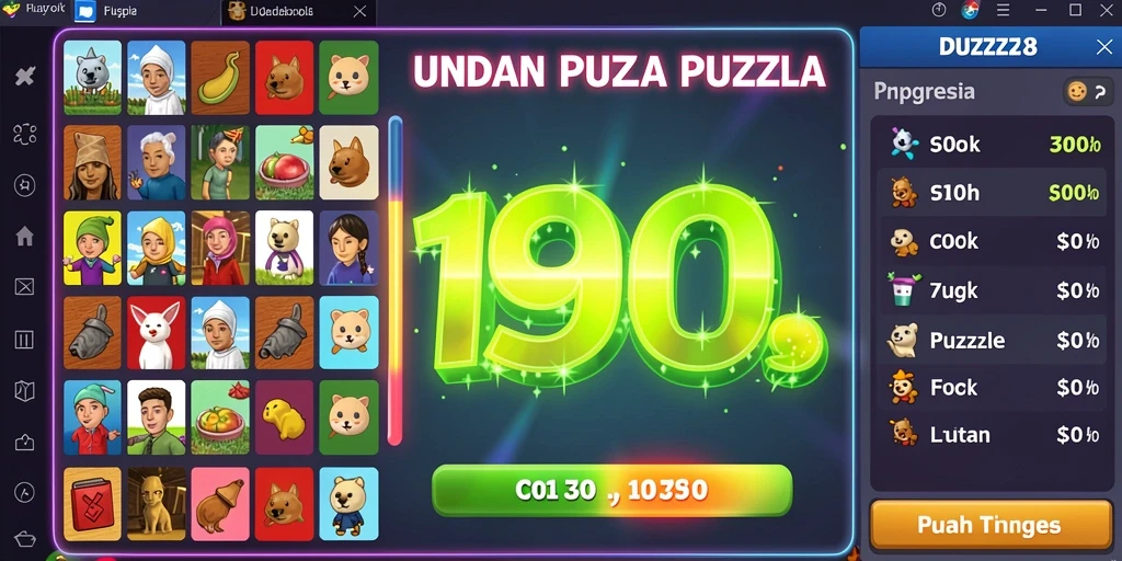 Screenshot menampilkan tata letak level pertama yang menarik.