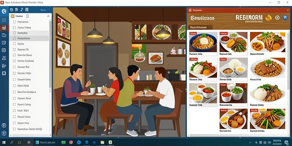 Tampilan antarmuka modern dan menarik.