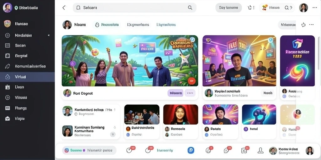 Tampilan antarmuka utama SOBAT777 yang menarik.