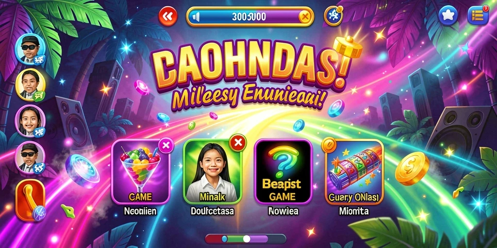 Screenshot menampilkan level baru yang menantang.